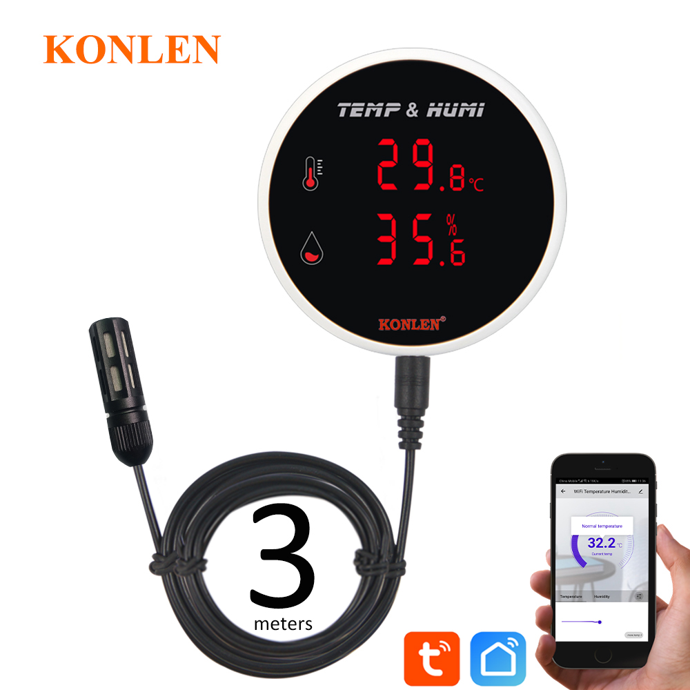 Tuya WIFI Temperature Humidity - Digital Hygrometer Probe 评论和价格