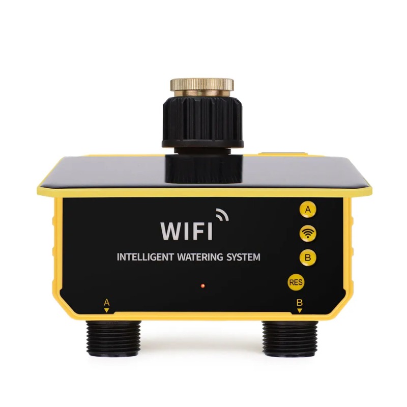 WiFi Solar Water Valve Irrigat - Timer Dual Outlet 评论和价格