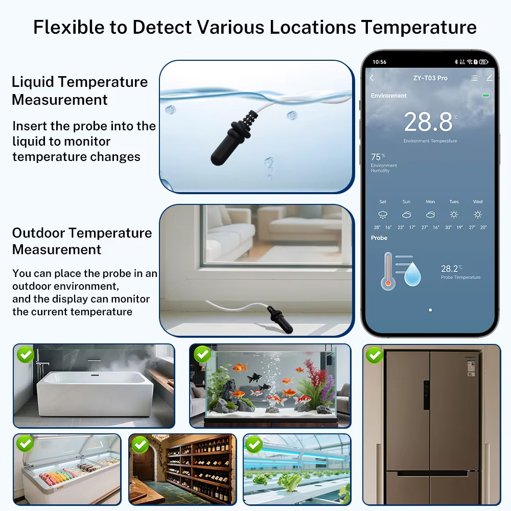 External Waterproof Probe Temp - Digital Hygrometer Probe 评论和价格