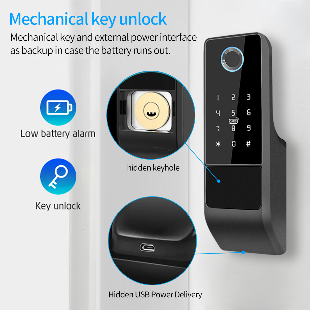 IP65 Waterproof TTLock Fingerp - Glass Door Hinge 评论和价格