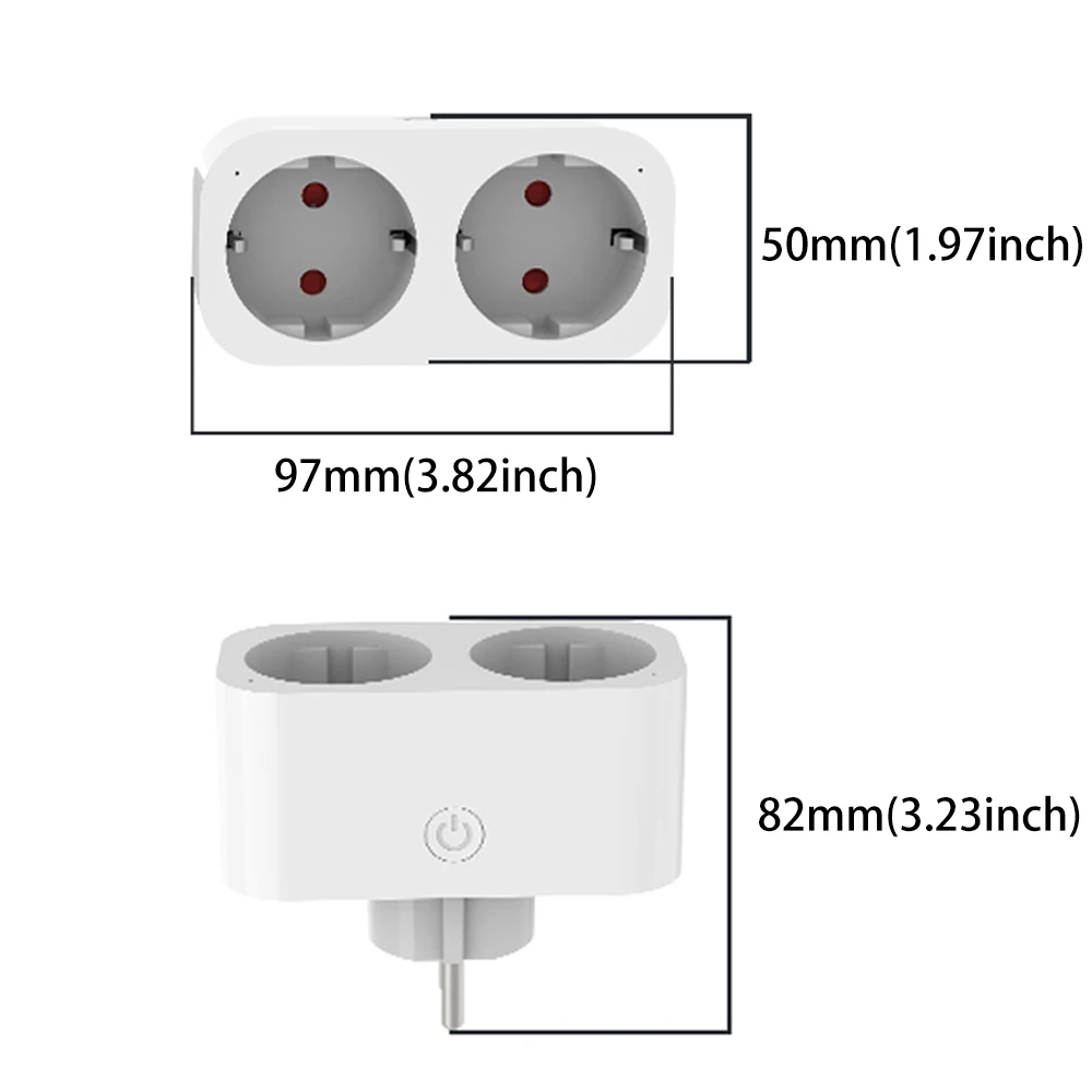 BORUIDAPLS WiFi Smart socket E - Timer Dual Outlet 评论和价格