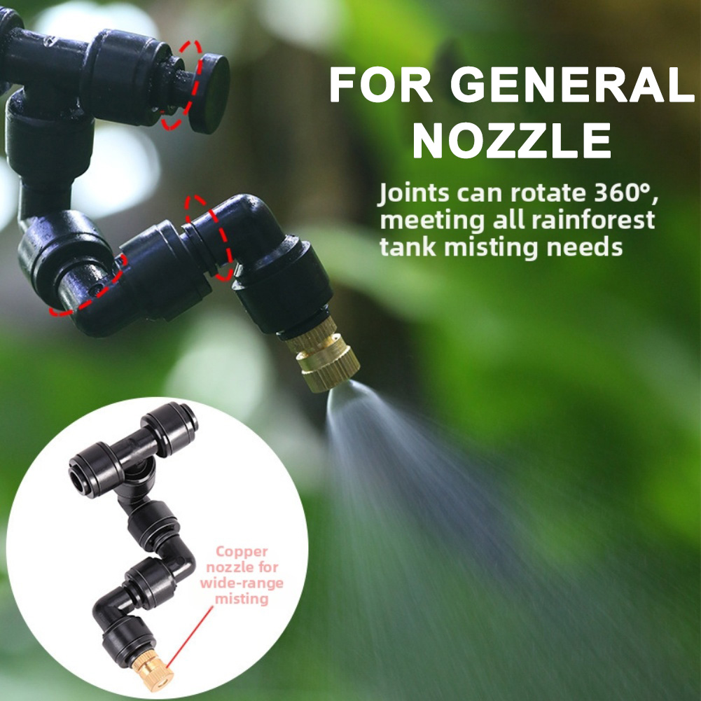 2 PCS Black Atomizing Nozzle 3 - Misting Nozzle Reptile 评论和价格