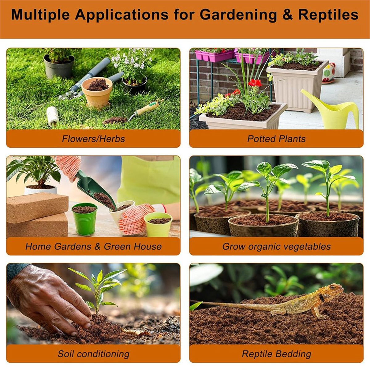 HITL 3 Pack Bricks, for Plants - Substrate Coconut Fiber 评论和价格